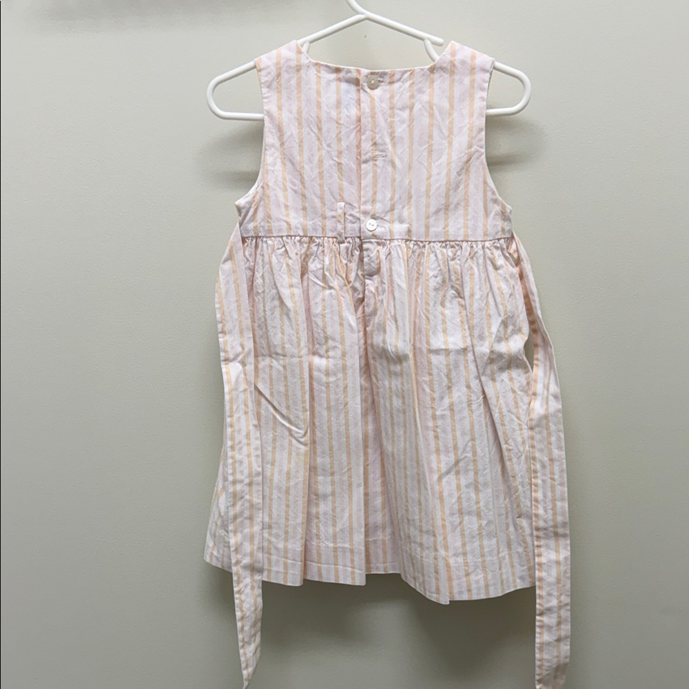 Luli & Me Pink and White Striped Casual Dress - Picture 3 of 3